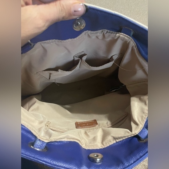 Nine West Blue and Cream Tote bubble shoulder bag - Picture 10 of 10